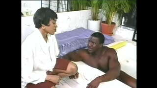 ���ाग्यशाली कालो यार खुसी छ बकवास गर्न यो सुन्दर महिला fuious